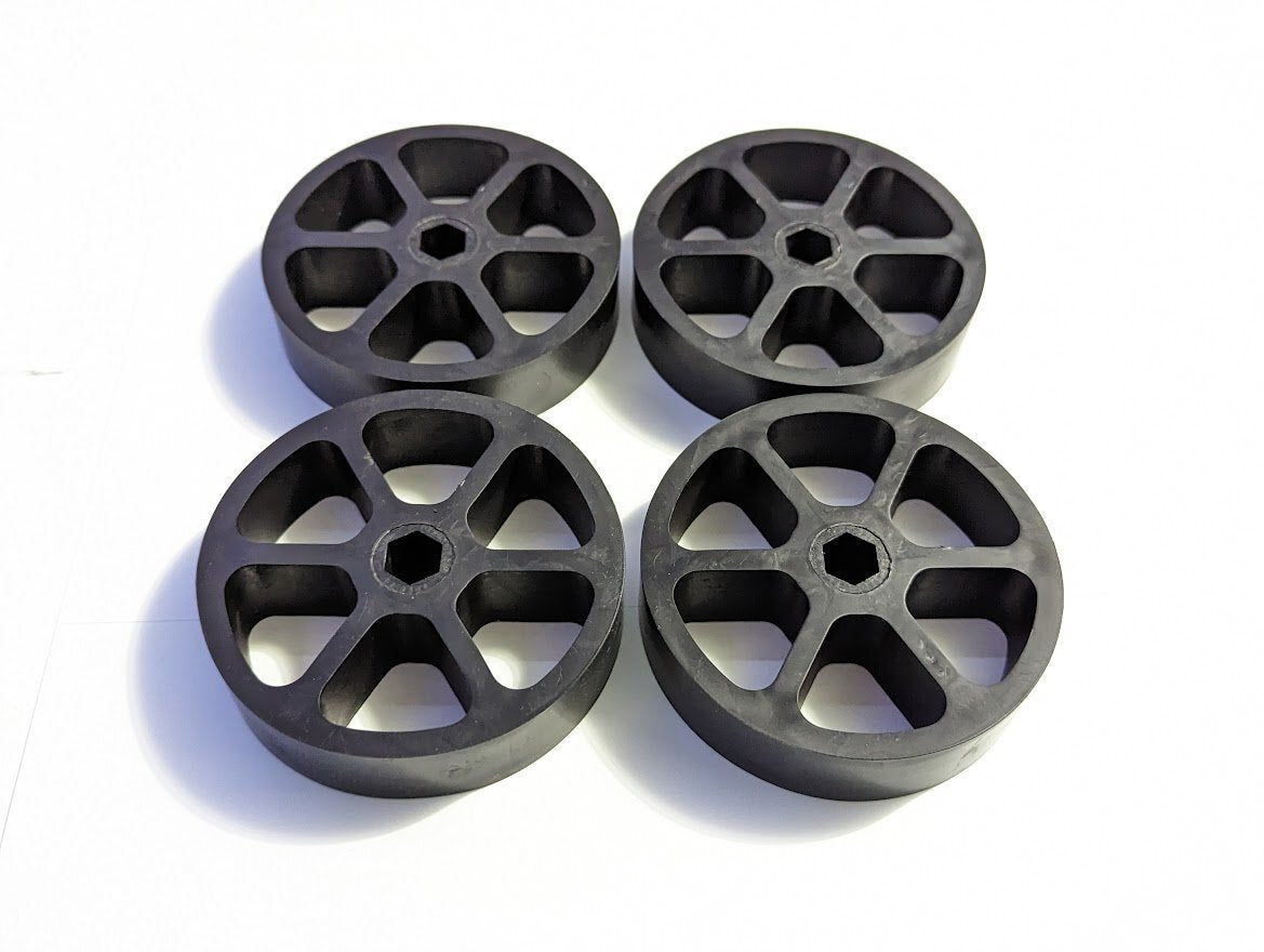 QTY 4 - 4 Inch Thrifty Squish Wheels